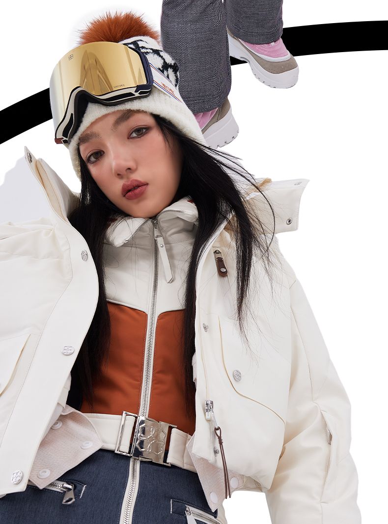 VECVEC Denim Eendelig Pak Dames Warme Elastische Slanke Kleding Geavanceerde Professionele Ski-uitrusting_voghion.com