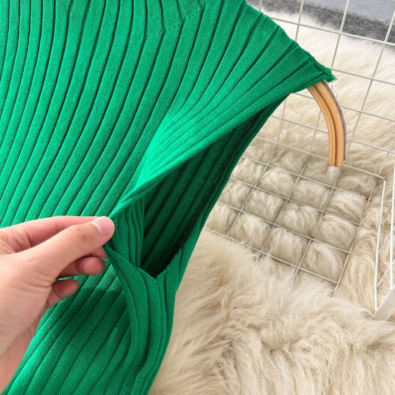 Women's Clothing loose casual knitted suit women's long shawl cardigan + turtleneck sweater + wide leg pants three piece suit_voghion.com