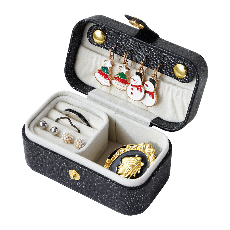 Portable Bijouskëscht Bijousorganisator Display Reesbijouskëschten Knäppchen Lieder Späicherung Reissverschluss_voghion.com