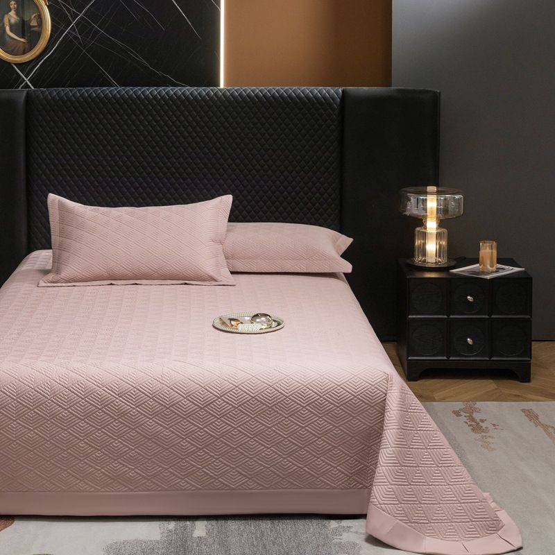 Gesteppte Bettdecke aus reiner Baumwolle, Einzelstück, universell für alle Jahreszeiten, rutschfeste Baumwolle, großes Bettlaken, dreiteiliges Set_voghion.com