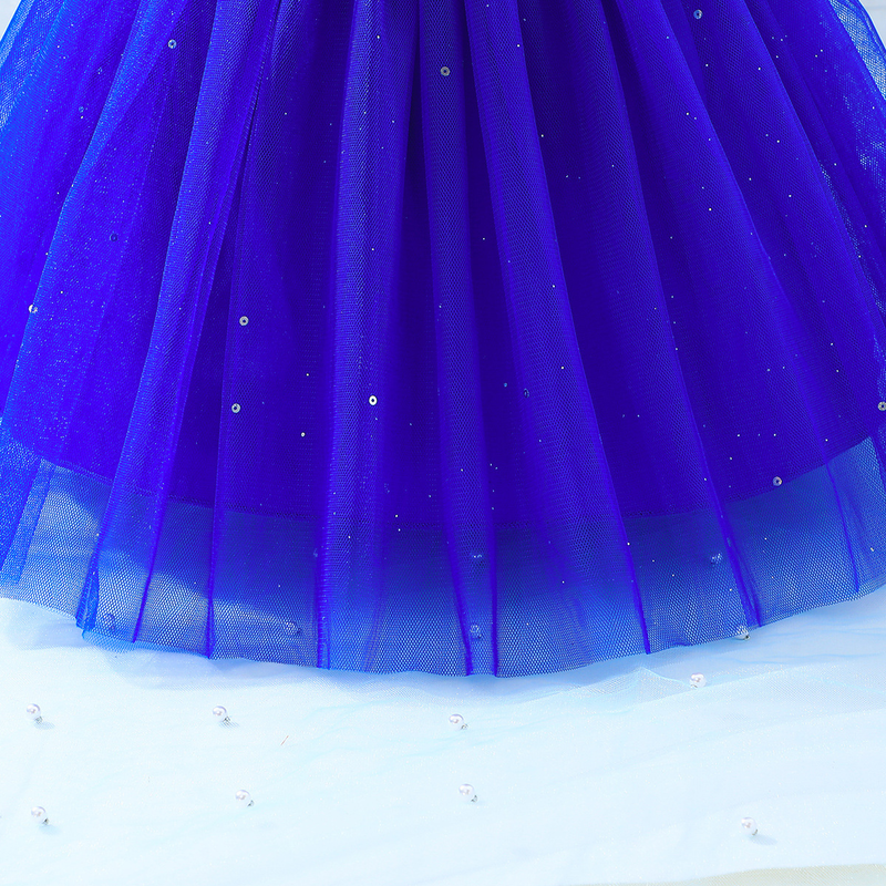 Mother&Kids Children's Dress Halter Strapless Star Mesh Gauze Dress Flower Child Princess Dress For Children_voghion.com