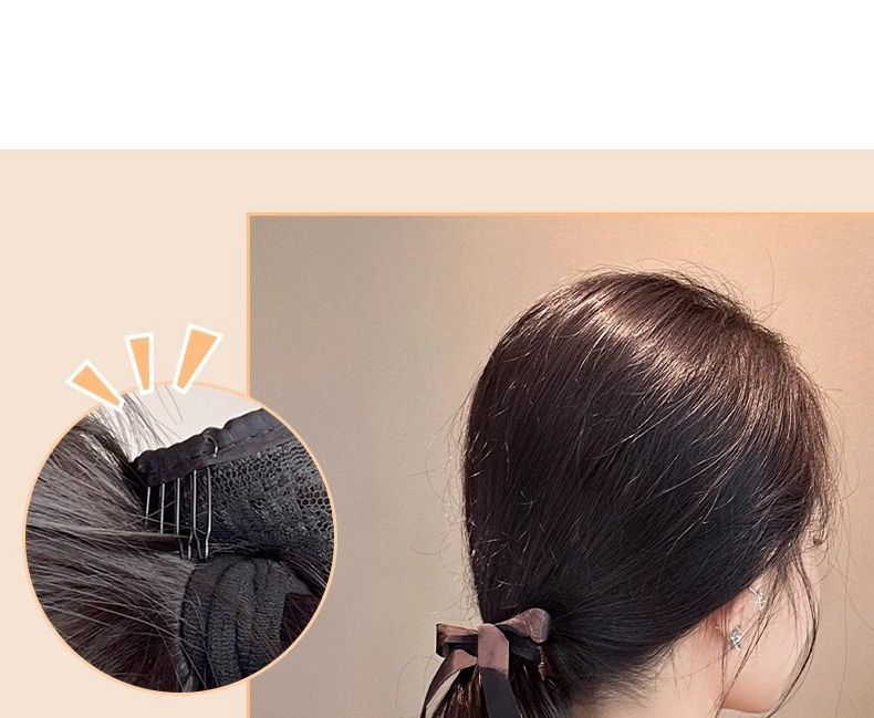 Pear Blossom Curl Short Ponytail Wig For Female Fluffy Bandage Low Ponytail Natural Long Hair High Ponytail Wig Braid_voghion.com