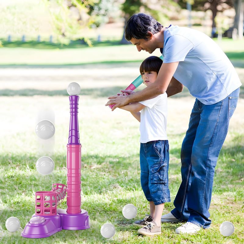 Ensemble de baseball deux-en-un très populaire, dispositif d'éjection, entraînement sportif intérieur et extérieur pour enfants, jouets de sport_voghion.com