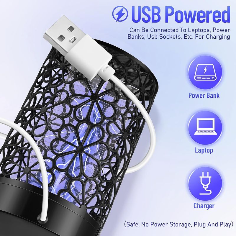 4-Pack Purple Zapper - USB Insect Trap Indoor/Outdoor_voghion.com
