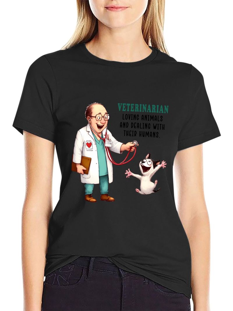 Spring and summer European and American women's new ladies casual fashion loose tops printed women's T-shirts_voghion.com