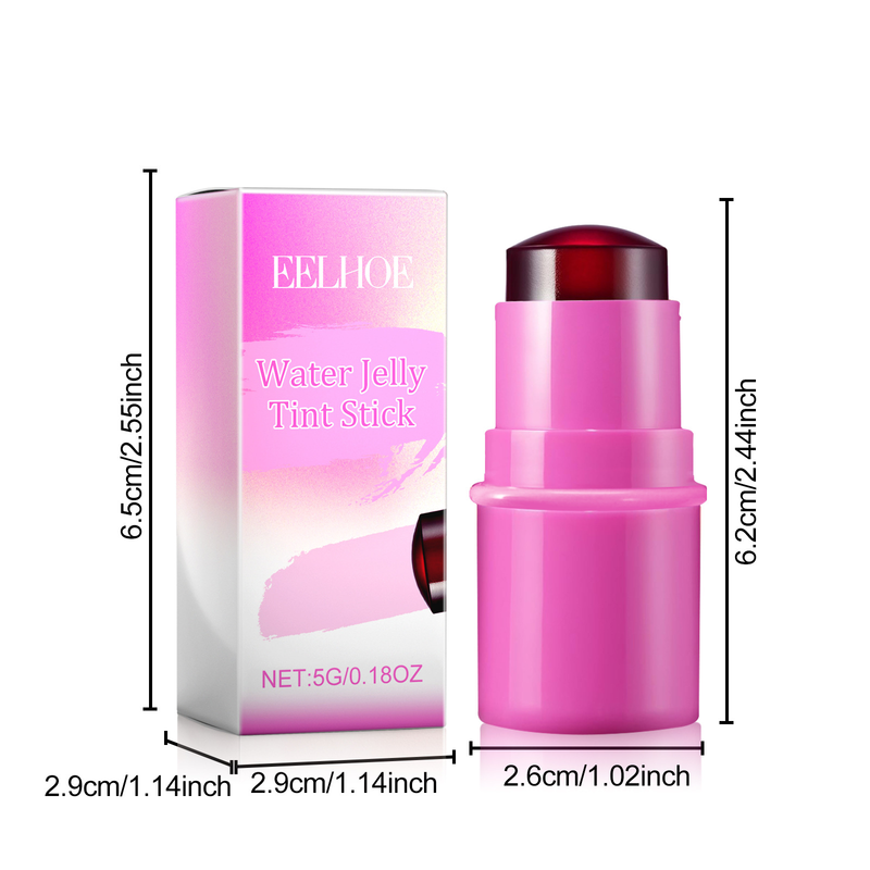EELHOE Fruit Jelly Berry Stick, Colorful, Makeup Free, Moisturizing Lip Color powder blusher Dual purpose Stick_voghion.com