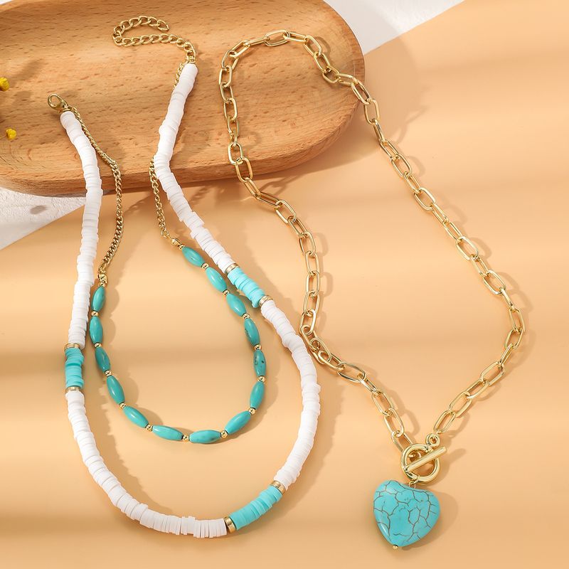 Boheemlaslik etsy disain türkiissinine etnilises stiilis ehtekäevõru liialdatud retro türkiissinine kaelakee_voghion.com