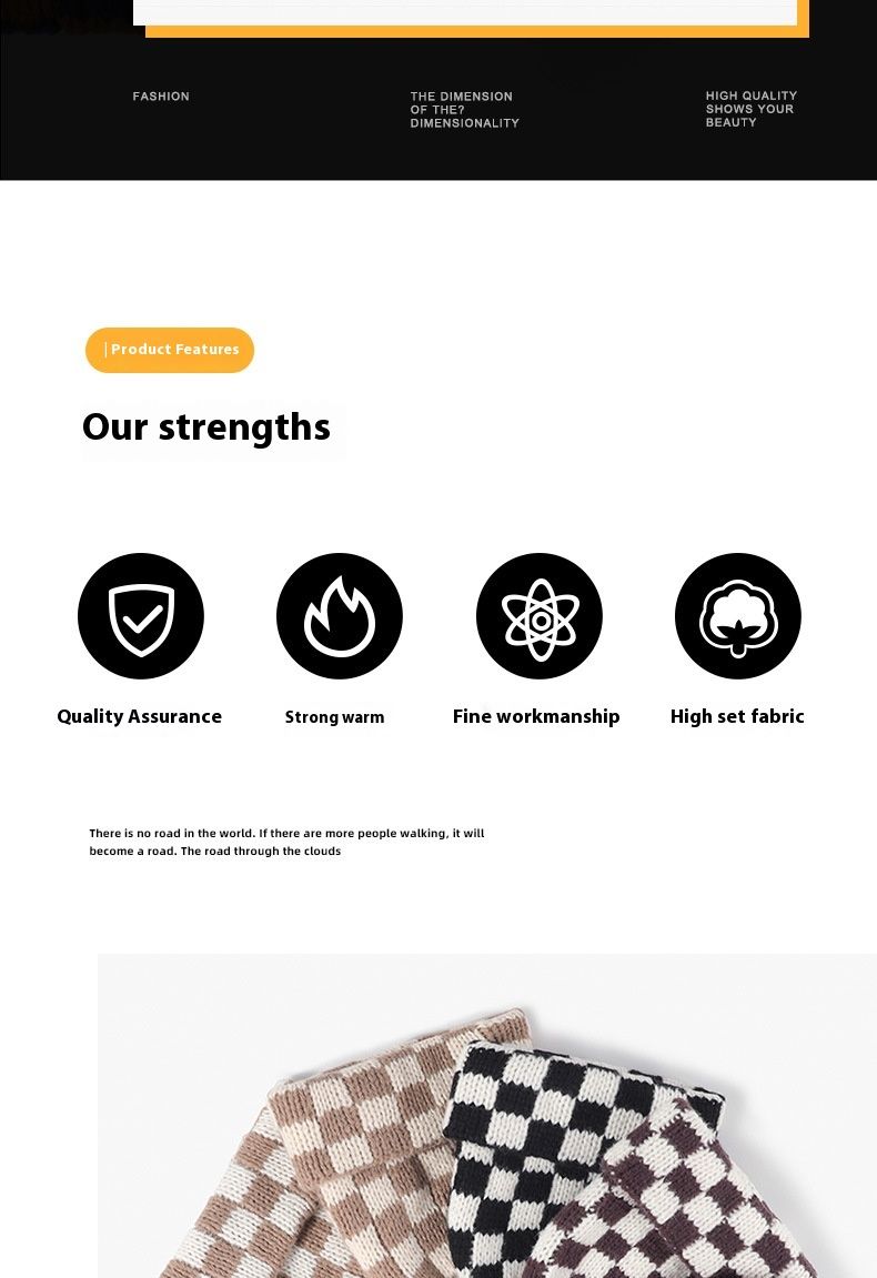 New Autumn And Winter Plaid Woolen Hat For Women Versatile And Fashionable Cold Hat Warm Knitted Hat Christmas Gift_voghion.com