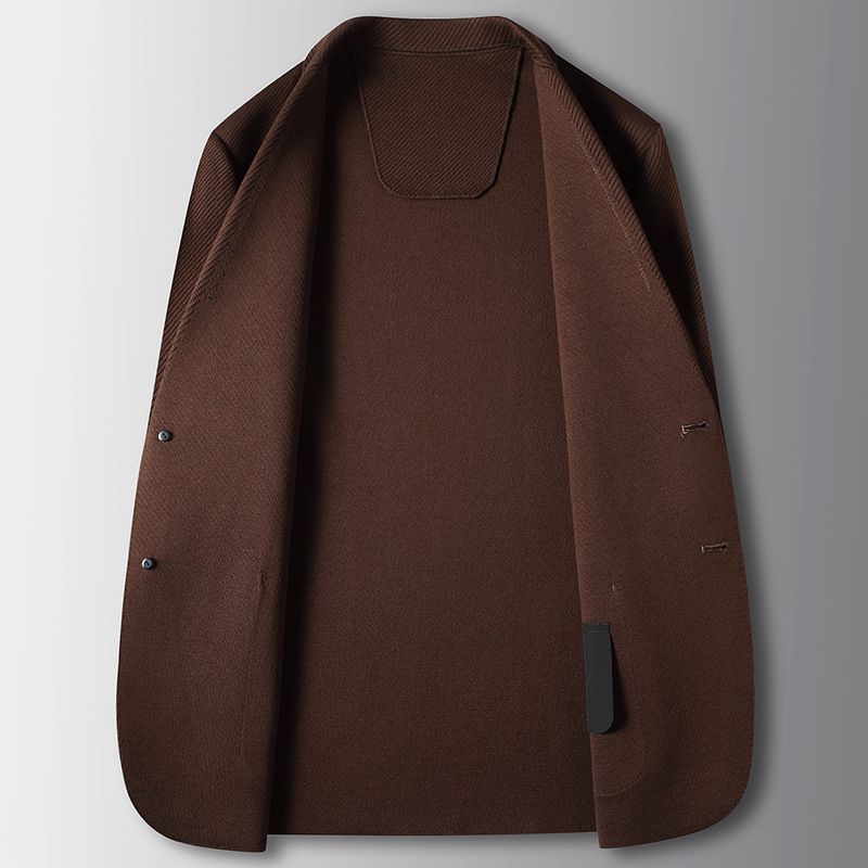Abito casual da uomo CT 2025 Autunno Inverno Business leggero monopetto in maglia twee blazer per giovani_voghion.com