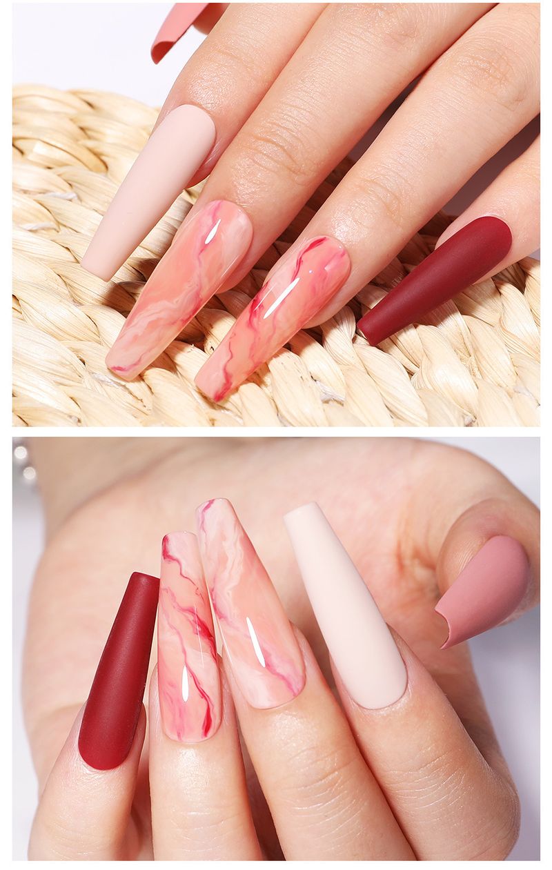 Nagelkleber Neuer Nagelkunst-Färbekleber Japanischer transparenter Marmortinten-Färbeflüssigkeits-Nagellack_voghion.com