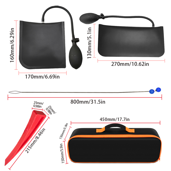 22-piece tool set 67 "long range tools, emergency tools, hand tools and household tools_voghion.com