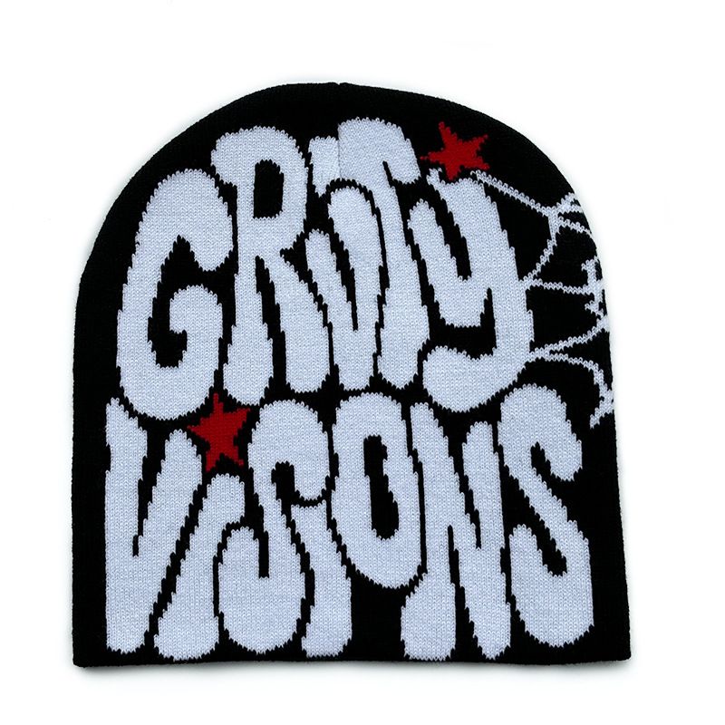 Hip hop trendi villamüts meeste ja naiste armastuskirjaga žakaarmüts soe külm müts Euroopa ja Ameerika kootud müts_voghion.com