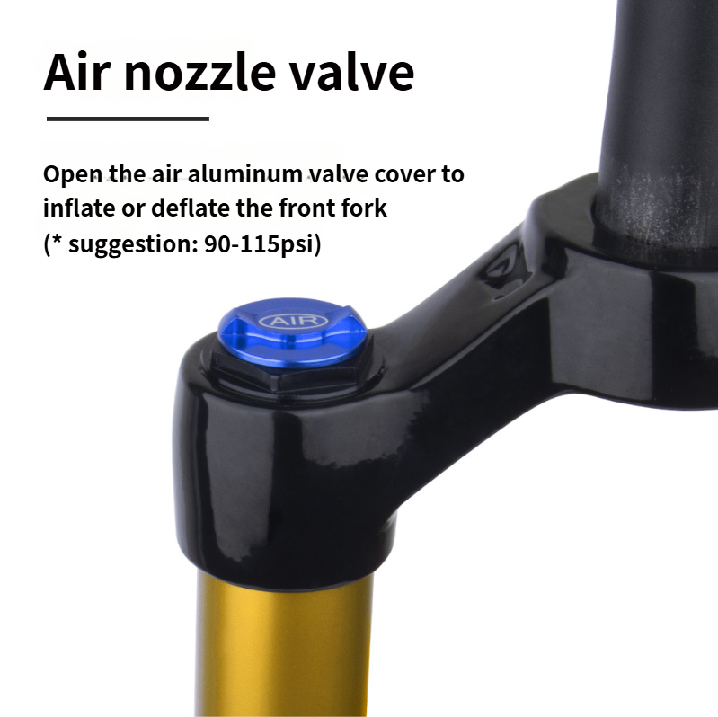 Bolany Mountainbike 27,5/29 Zoll Stoßdämpfung Anti-Vibration Luftdruck Zubehör Magnesiumlegierung Gabel_voghion.com