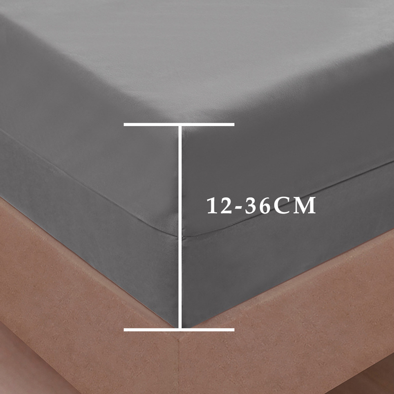 Capa de colchão impermeável totalmente fechada de 6 lados com zíper e lençol à prova de poeira para cama de casal, solteiro, completo, queen, king_voghion.com