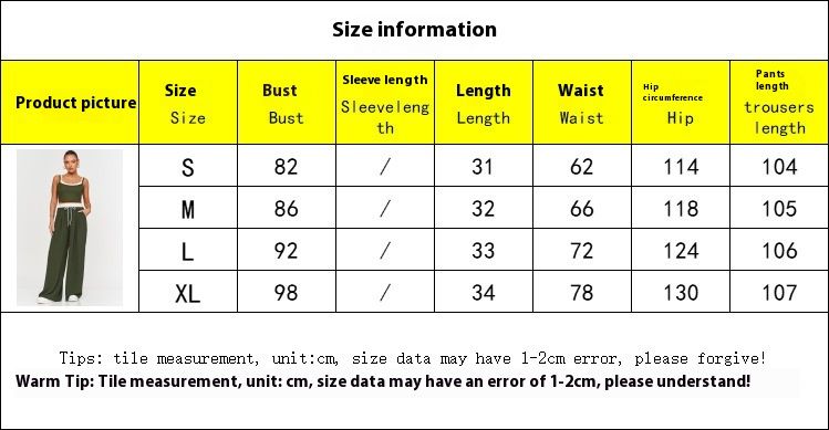 Completo casual da donna, stile corto, sexy, con bretelle a contrasto e pantaloni color block, due pezzi_voghion.com