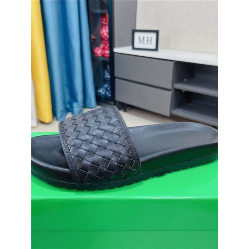 Sandali estivi da uomo, alla moda, in vera pelle intrecciata, antiscivolo, resistenti all'usura, con una sola parola._voghion.com