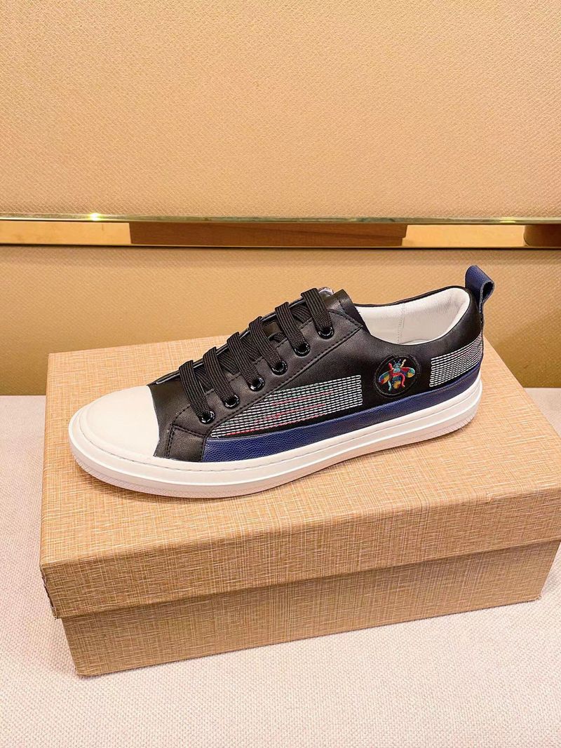 Fuguqi Little Bee Fashion Vielseitige Echtleder Weiß Herren Board Korean Edition Trendy Casual Schuhe_voghion.com