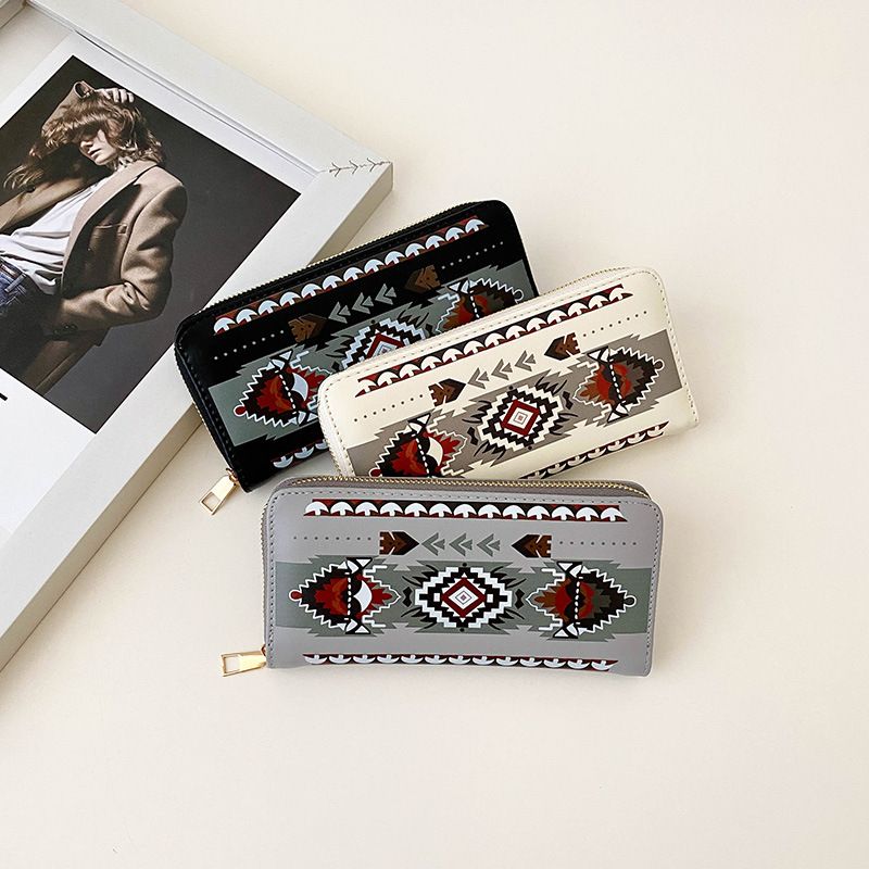 Torby damskie Nowa krótka damska portmonetka w stylu nadrukowanej torby do przechowywania Duża pojemność z wieloma przegródkami na karty Mini torba na karty_voghion.com