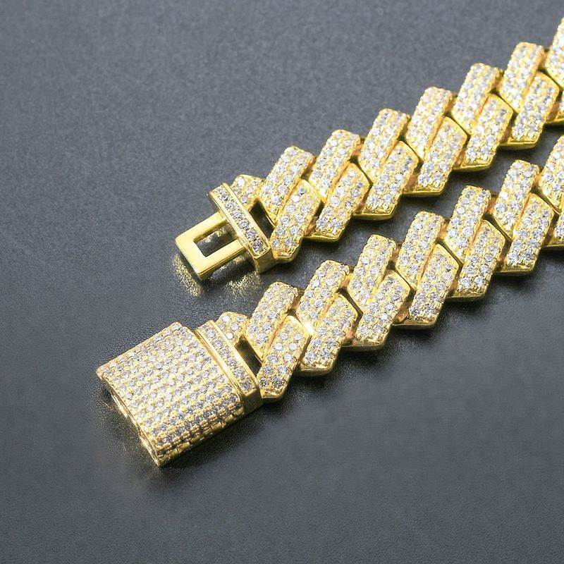 2023 Neit Selg Hip Hop Inlay Mat Waasser Handdekoratioun Männer Bar Kubanesch Kette 14mm Dia Personaliséiert Bracelet_voghion.com