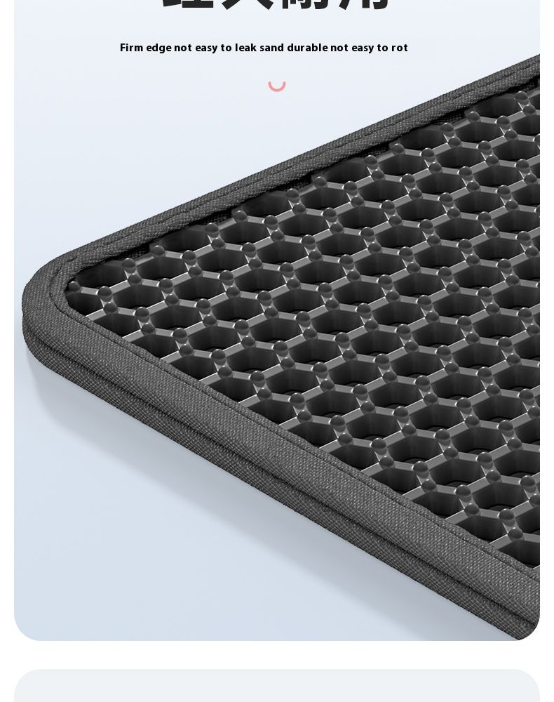 90x60CM Large Cat Litter Mat Waterproof Double Layer Non Slip Litter Box Tray Pad Washable Durable Pet Toilet Training Mat_voghion.com