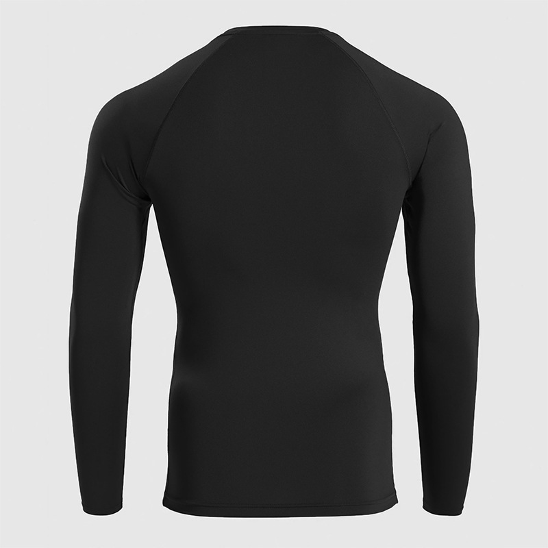 T-shirt fitness PRO attillata ad asciugatura rapida da uomo autunno sport all'aria aperta corsa allenamento maglia elastica a maniche lunghe basket_voghion.com