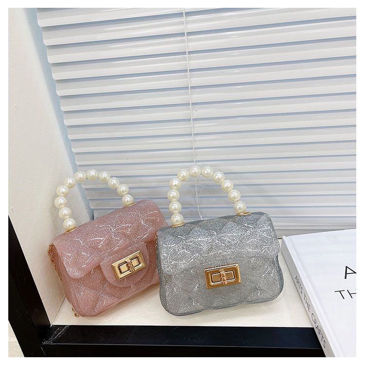 Mini bolso cuadrado de moda de PVC para todas las estaciones para niños con cadena_voghion.com