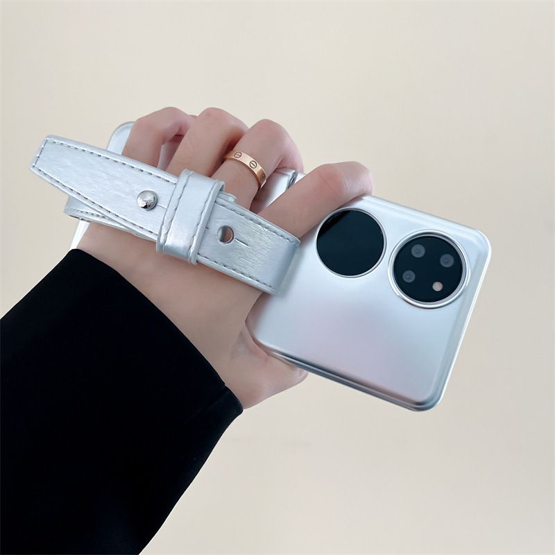 Curea de mână din argint electrolizat pentru huawei p50, husă de telefon cu ecran pliabil, buzunar, 2, carcasă rezistentă la căderi_voghion.com