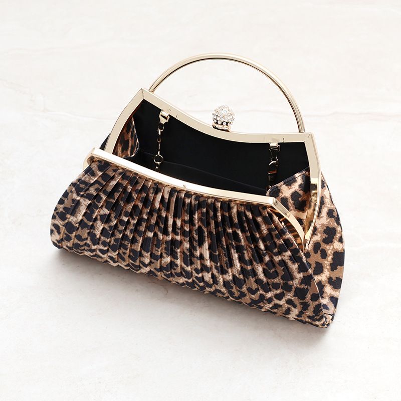 Cross-Mirror Socialite Party Chain Handbag Fashion Simple Light Pleated New Evening Clutch Bag_voghion.com