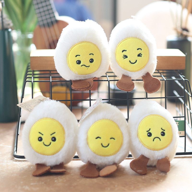 Mini Chick Adorable Plush Egg Keychain Soft Stuffed Toy For Cute Decoration Bag_voghion.com