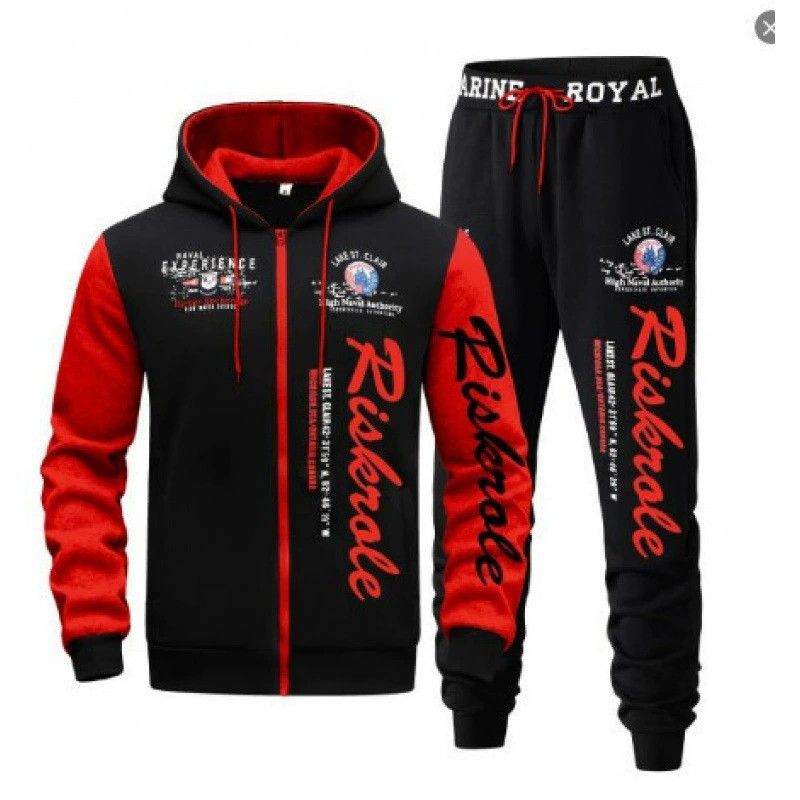 Lässiges Herren-Set aus Kapuzenpullover und Jogginghose – Atmungsaktives Polyester-Zweiteiler-Outfit für Fitnessstudio, Streetwear und Freizeit_voghion.com