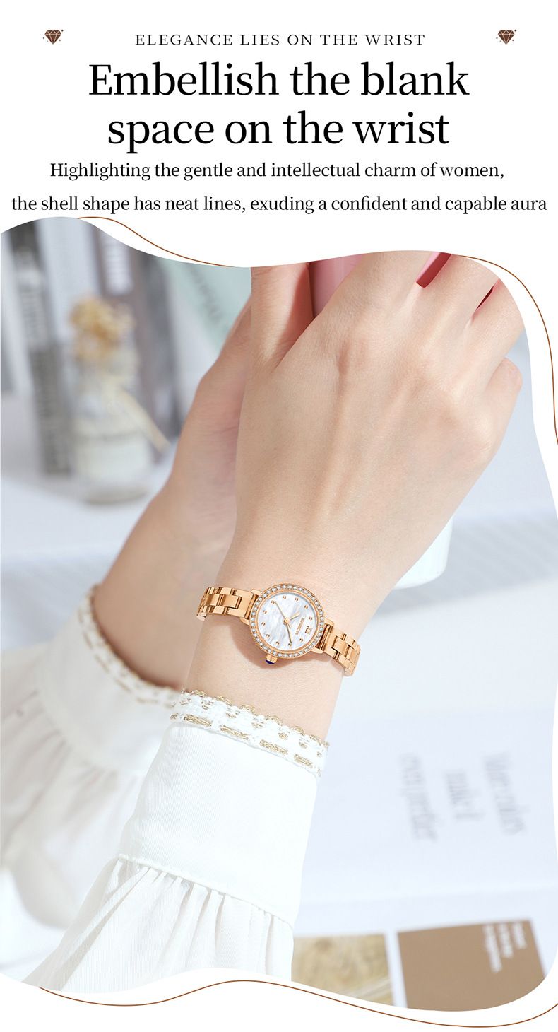 Elegante Damenuhr mit Diamantakzenten, Perlmuttzifferblatt und wasserdichtem Quarzwerk – perfekt für jeden Tag_voghion.com