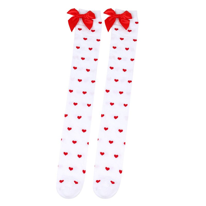 Le calze Red Lips Love per San Valentino saranno calze sopra il ginocchio e graziose calze con fiocco_voghion.com