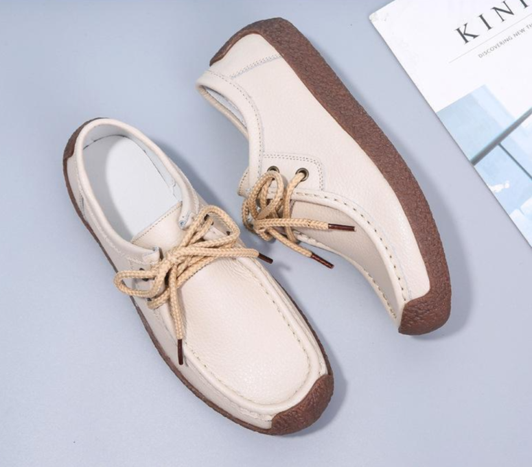 Neue Frühlings- und Herbstbohne Damenarbeit Flache, bequeme, weiche Unterseite der einzelnen Schuhe_voghion.com