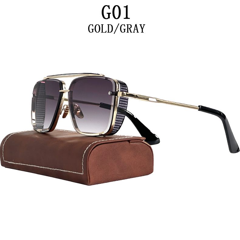 2023 Steampunk Per Gli Uomini Vintage Punk Occhiali Da Sole Donne Alla Moda Piazza Occhiali di Moda Luxe Gafas De Sol Hombre Zonnebril_voghion.com