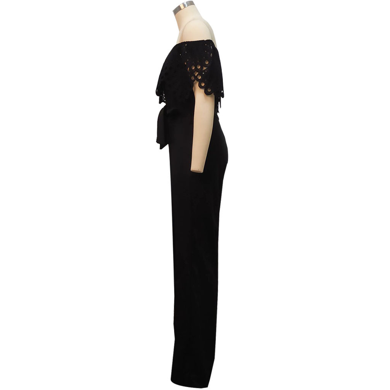 Europeisk och amerikansk sexig fashionabel enfärgad jumpsuit med tubtopp_voghion.com