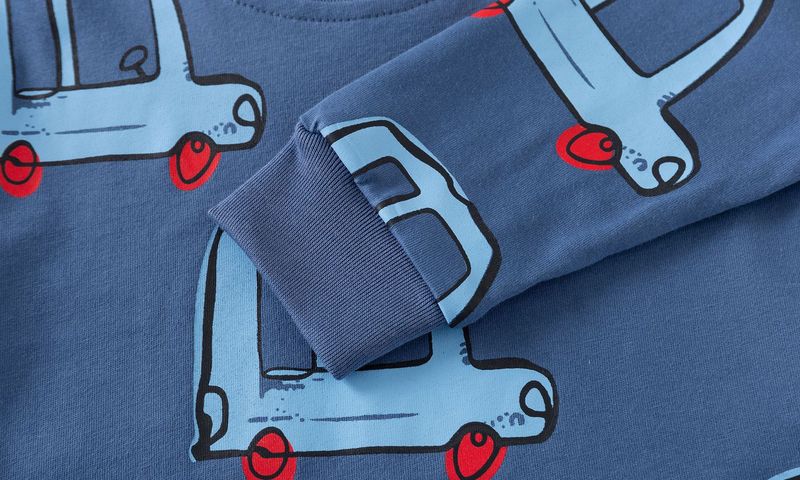 Ropa de casa para niños de manga larga, nueva primavera y otoño, trajes para niños y niñas, algodón, bonita excavadora, ropa de casa, traje de dos piezas_voghion.com