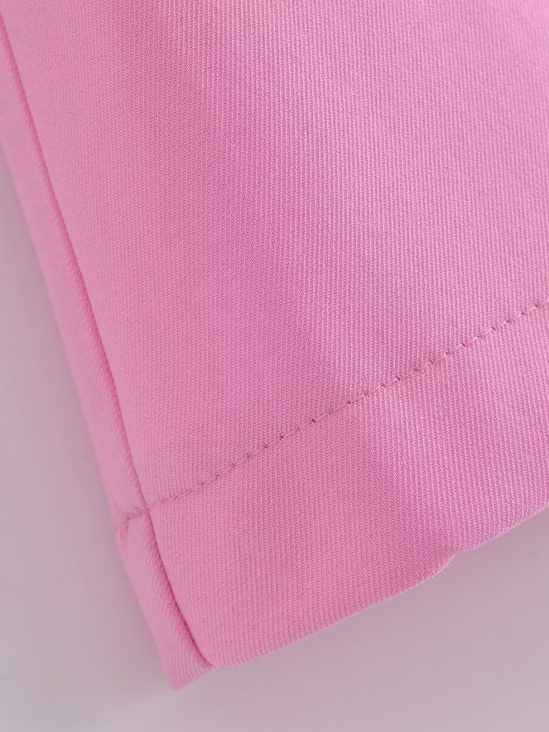 Abbigliamento da donna giacca corta con colletto + abito ampio con minigonna a pieghe_voghion.com