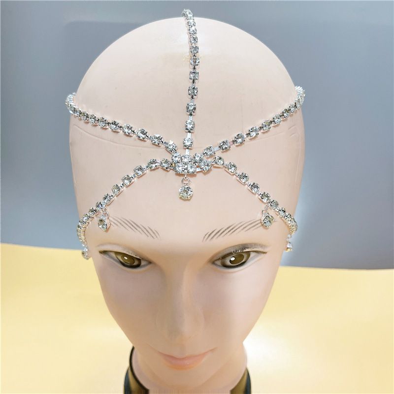 Fashionable accessories, luxurious multi-layer bridal chain, versatile temperament, rhinestone headwear, hair chain_voghion.com