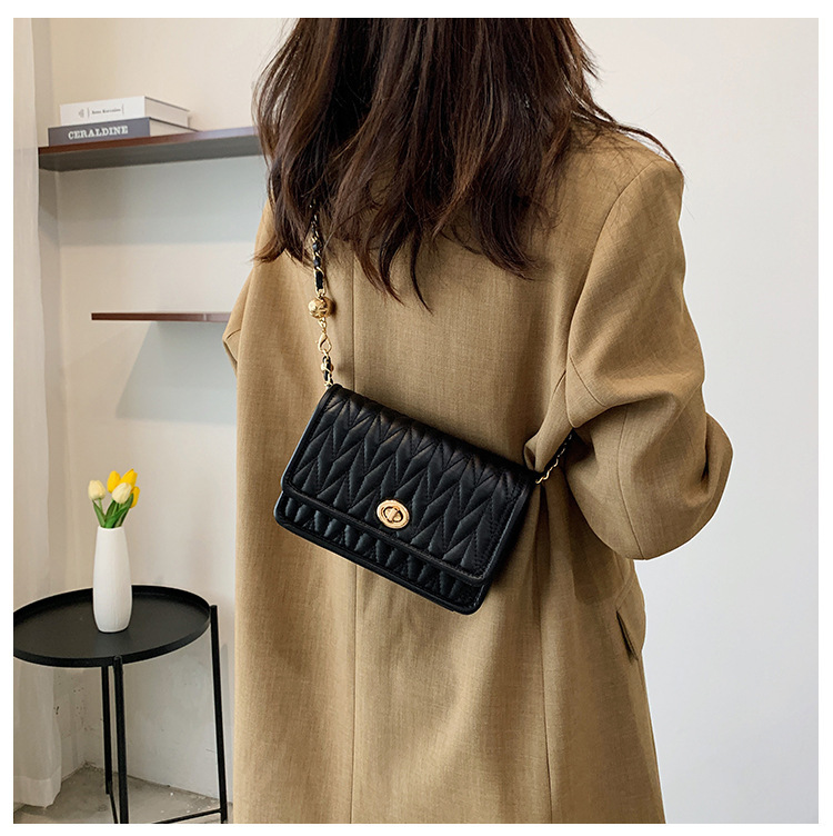 Keten mode kleine tas voor dames 2023 nieuwe eenvoudige textuur kleine vierkante tas Internet beroemdheid buitenlandse stijl crossbody tas met enkele schouder_voghion.com