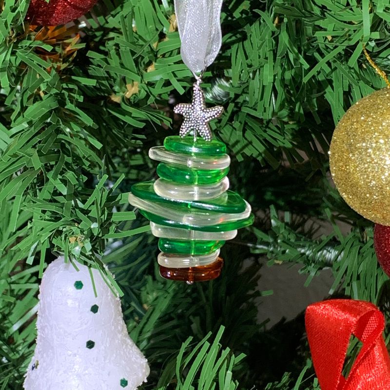 Decorazione natalizia Zibi Ocean ciondolo natalizio in vetro marino Ornamento per albero di Natale Ocean_voghion.com
