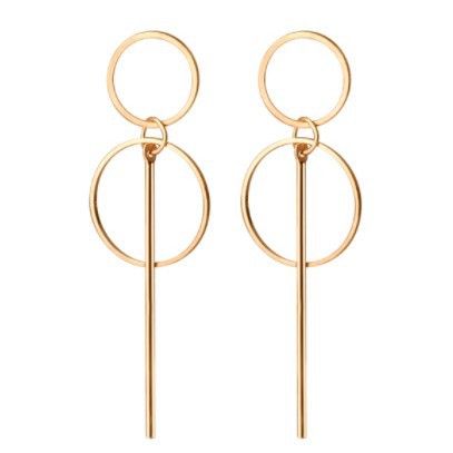 Orecchini a farfalla con foglia in lega di metallo, orecchini creativi con foglia in metallo cavo alla moda e personalità_voghion.com