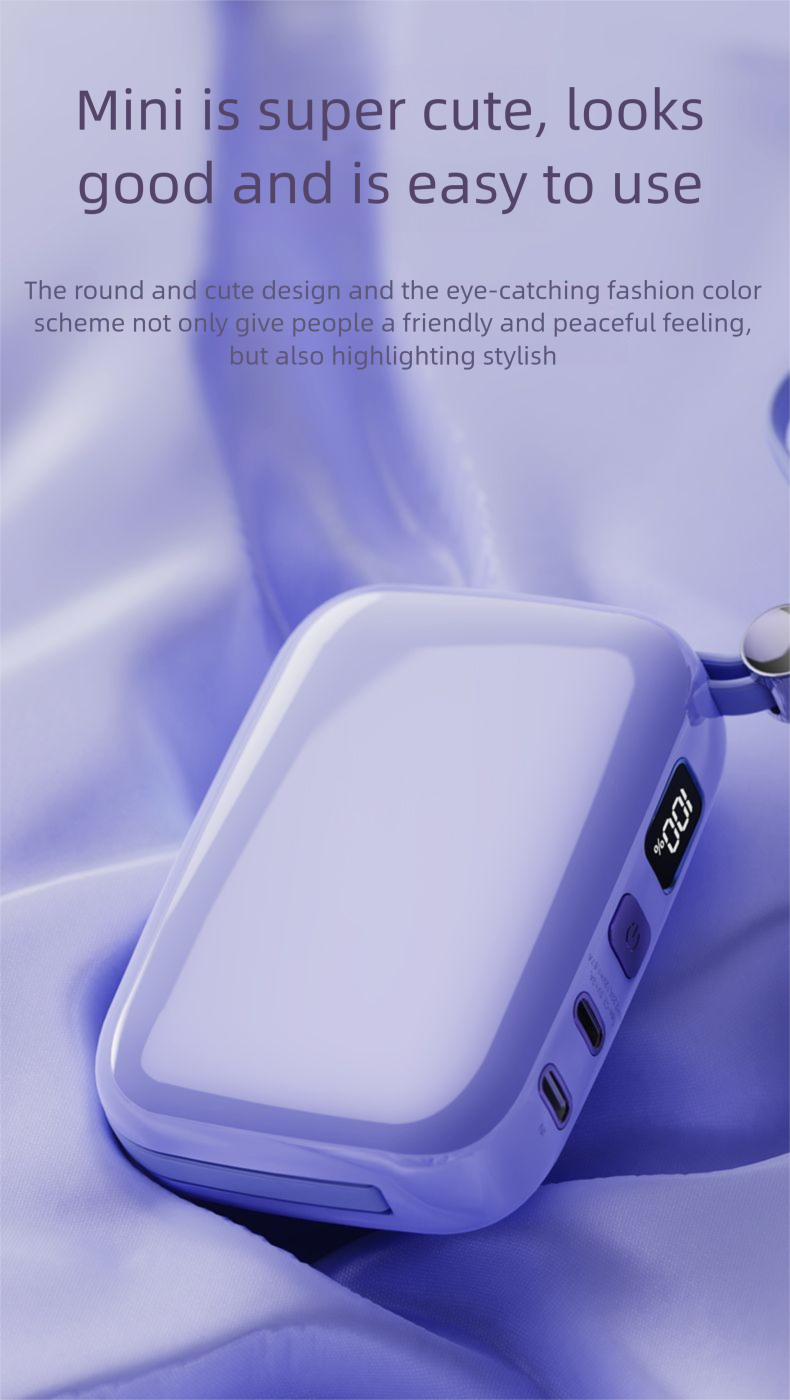 Adatto per iPhone 15/14/13/12 Pro Max Power Bank con cavo integrato 10000mAh Android Ricarica rapida_voghion.com