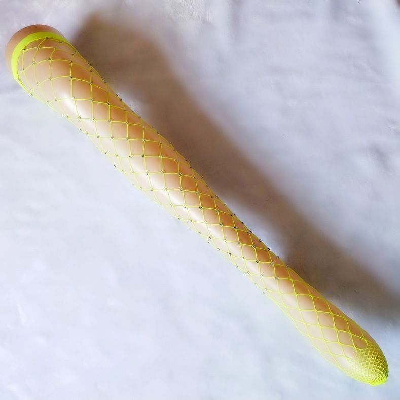 2025d Summer Sexy Large Mesh High Tube Colorful Rhinestone Long Fishnet Stockings Hollow Over-the-Knee Thigh-High Socks For_voghion.com