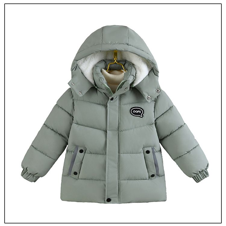 Chaqueta acolchada de algodón de invierno para niño, de comercio exterior, gruesa, de estilo corto y moderno, con borde cruzado, venta directa de fábrica_voghion.com