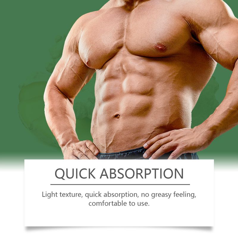 Muskelvårdskräm för mäns fitness, träningslinjer, fasta muskler, forma kroppen, massage och vård_voghion.com