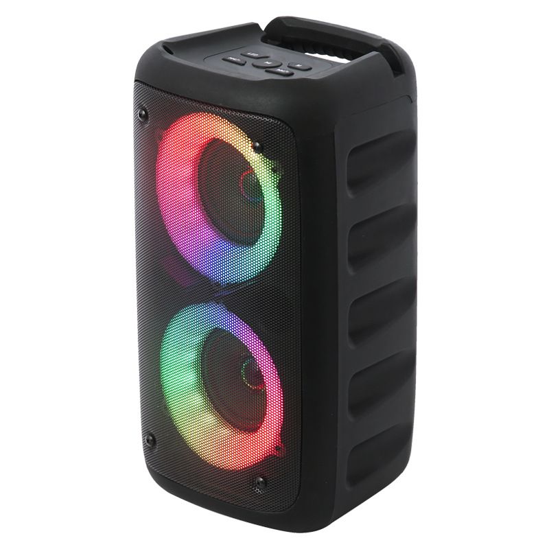 Karaoke Radio FM Bluetooth Speaker Portable Wireless With Microphone Light Speaker Sound Box Music Subwoofer_voghion.com