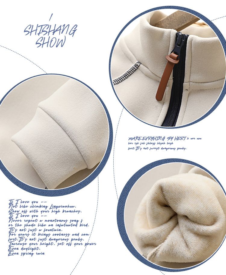 Maglia termica con collo alto e fodera in pile per bambini, pullover a maniche lunghe spesso con stampa di lettere, strato di base invernale in stile coreano per bambini più grandi_voghion.com