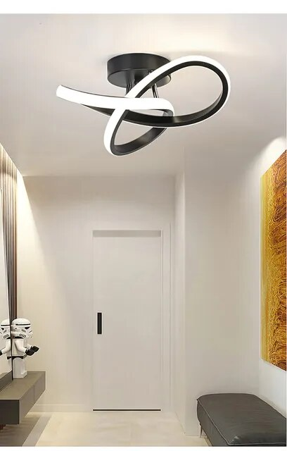 Luces LED modernas para techo de pasillo, iluminación nórdica para el hogar, montada en superficie para dormitorio, sala de estar, pasillo, luces para balcón_voghion.com