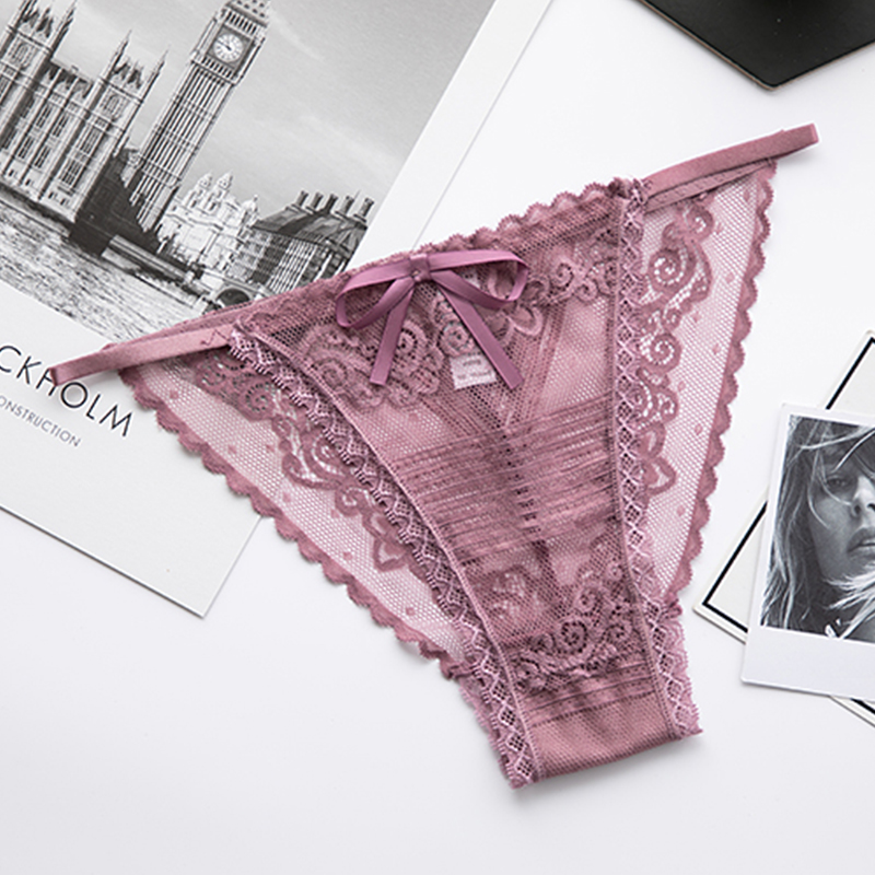 Frau Höschen Bequeme Dessous Spitze Sexy G-string Mädchen Unterwäsche Soild Weibliche Transparent Hohe Qualität_voghion.com