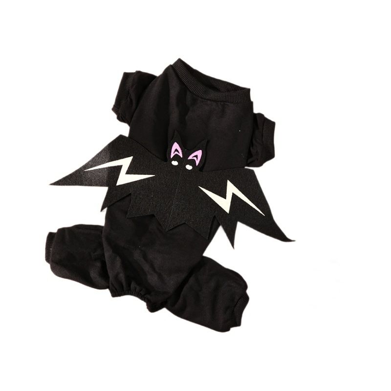 Costumi per feste di Halloween per cani e gatti, costume da pipistrello con effetto luminoso_voghion.com